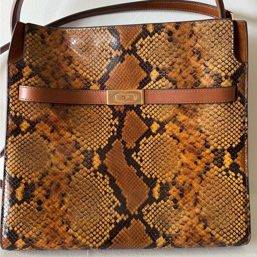 TORY BURCH Snake Print Shoulder Bag